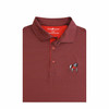 Georgia Standing Bulldog Interlink Polo - Black & Red