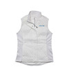 North Carolina Tar Heels Women's Argyle Logo Full Zip Quilted Vest - Pearl White