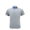Petals Performance Polo - White with Grey and Royal