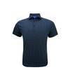 Micro Performance Polo - Black with Grey & Royal