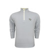 Wake Forest Custom Collar Pin Dot Stripe Pullover - Grey