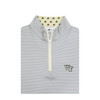 Wake Forest Custom Collar Pin Dot Stripe Pullover - Grey