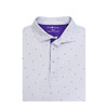 Lydian Lion Performance Polo - White with Lavender & Purple
