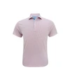 Crossways US Flag Performance Polo - White with Light Blue & Red