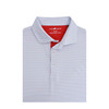 Ripple US Flag Performance Polo - White with Light Blue & Red