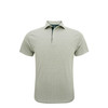 Henna Performance Polo -White with Green & Gold