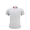 Texas Inspired State Outline Performance Polo - White with Rose Quartz