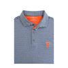 Illinois Fighting Illini Heather Stripe Performance Polo - Navy