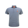 Illinois Fighting Illini Heather Stripe Performance Youth Polo - Navy
