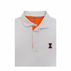 Illinois Fighting Illini Checkers Polo - White