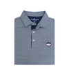 UConn Huskies Mini Stripe Cotton Polo - Navy