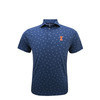 Illinois Fighting Illini Hoopin' Polo - Moonlight with Navy & Grey