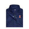 Illinois Fighting Illini Women’s Full Zip Quilted Vest - Navy