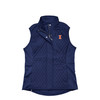 Illinois Fighting Illini Women’s Full Zip Quilted Vest - Navy