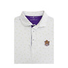 LSU Tigers Vintage 1955 Micro State Polo - White with Lavender