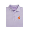 Clemson Tigers Ripple Polo - Lavender