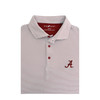 Alabama Crimson Tide 1/4 Stripe Polo - White