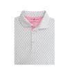 Pelican Performance Polo - White with Rose Quartz
