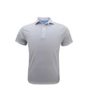 Checker Performance Polo - White with Light Blue & Rose Quartz