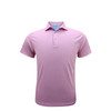 Texas Inspired State Outline Performance Polo - Rose Quartz with Light Blue