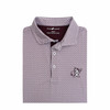 Mississippi State Vintage Swinging Bully Extra Base Polo - White with Maroon