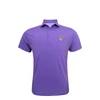 LSU Tigers Vintage 1955 Spiral Polo - Purple with Lavender