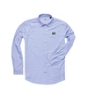 Michigan Wolverines Galleria Spread Collar Hidden Button Sport Shirt - Light Blue