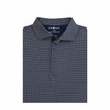 Diamond Performance Polo - Navy with White & Sand