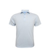 Particolored Gingham Performance Polo - Grey & Light Blue