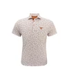 Texas Longhorns Drove Polo - White with Burnt Orange & Brown