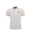 Texas A&M 150th Americana Micro Print Polo - White with Maroon