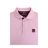 Mississippi State M over S Baseball Logo Cross Hatch Polo - Rose Quartz