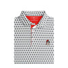 Rutgers Scarlet Knights Sir Henry Mascot Logo Print Polo - White
