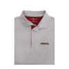 Arkansas OmaHogs Ripple Polo - White with Grey & Cardinal