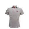 Arkansas OmaHogs Ripple Polo - White with Grey & Cardinal