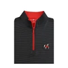Georgia Standing Bulldog 1/8 Pin Dot Pullover - Black