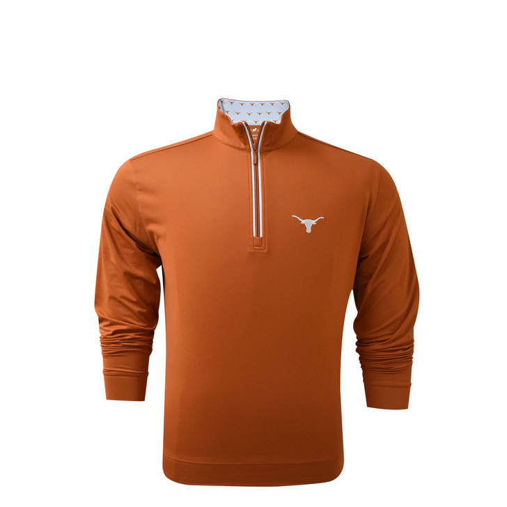 Texas Longhorns Logo Collar Micro Fleece Performance Pullover