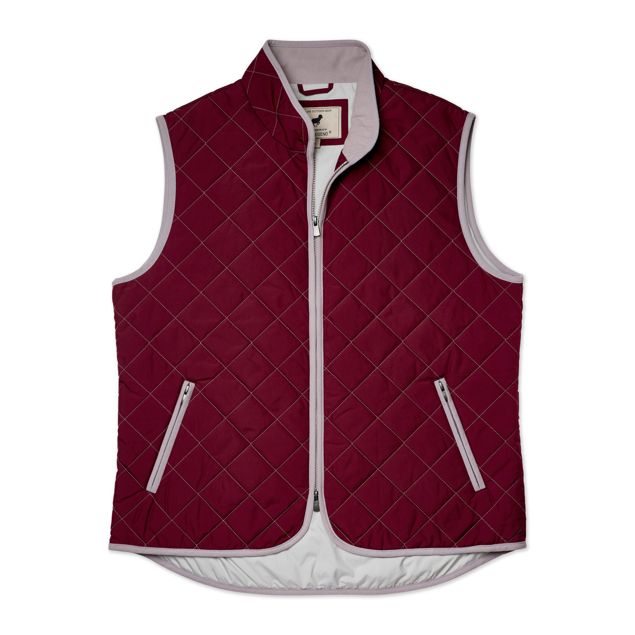 Pipeline Quilted Vest - Wine