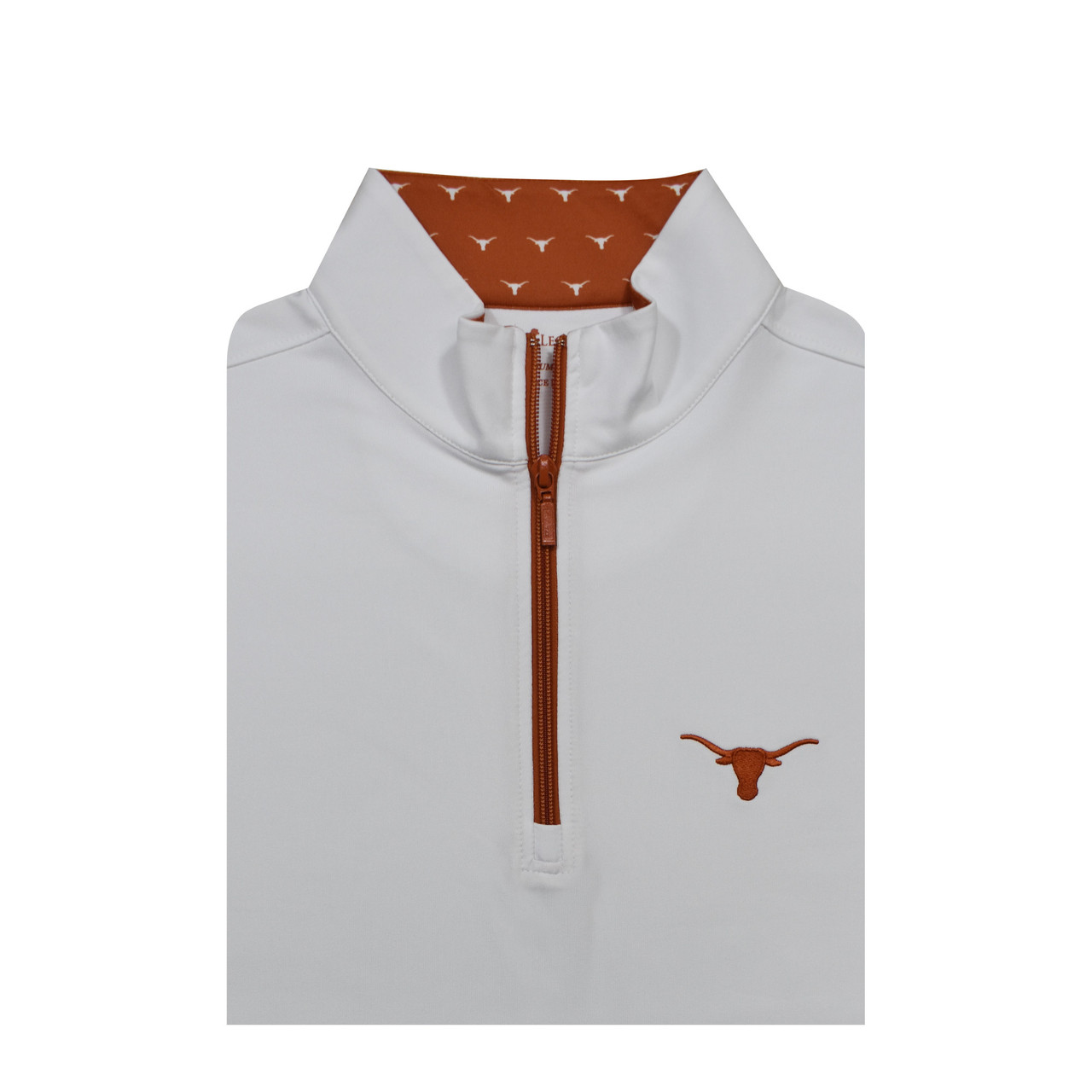 ※※111※※ Texas Longhorns Logo Collar White Micro Fleece Performance