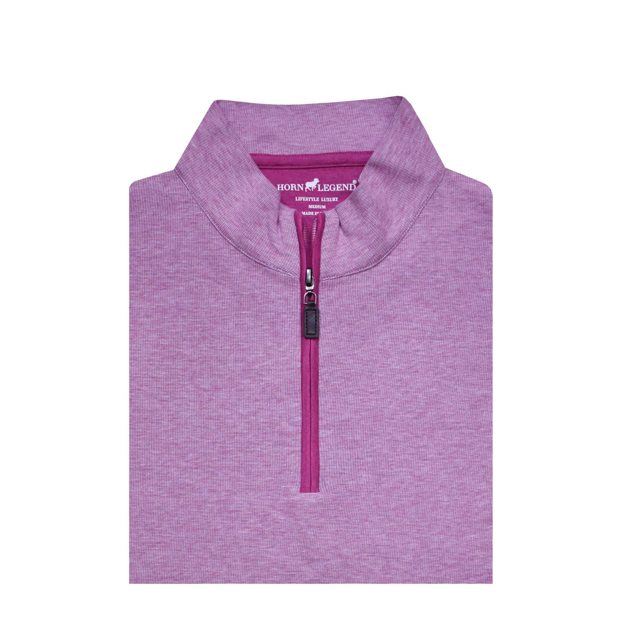 End On End Tonal Zip Cotton Pullover