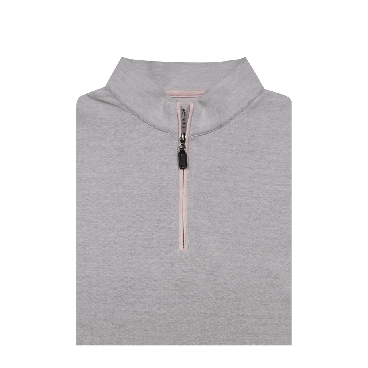End On End Tonal Zip Cotton Pullover