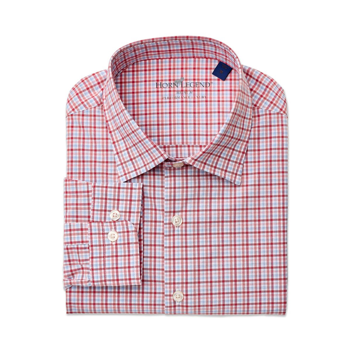 Rockport Spread Collar Hidden Button Performance Sport Shirt