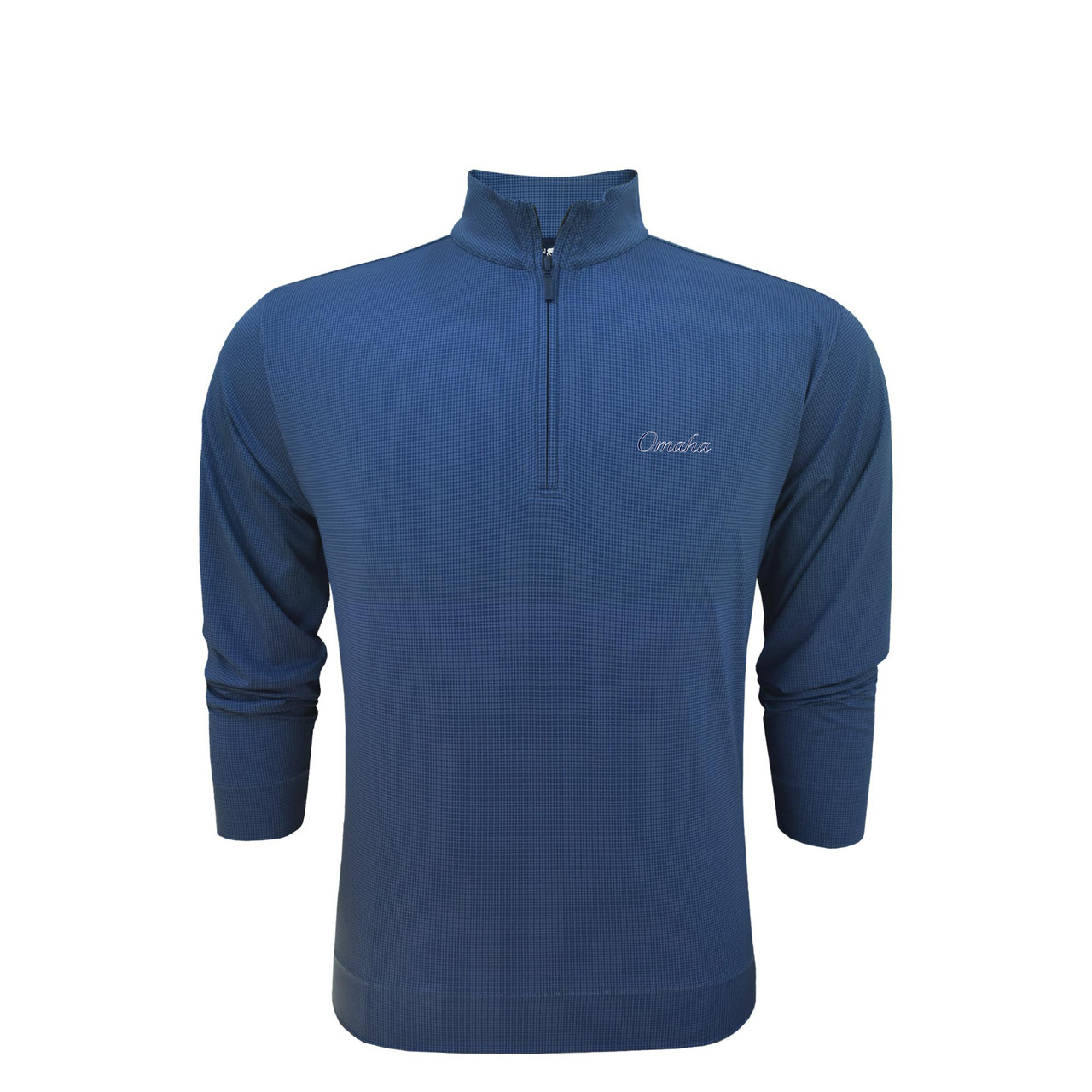 Omaha Script Navy Shepherd Pullover