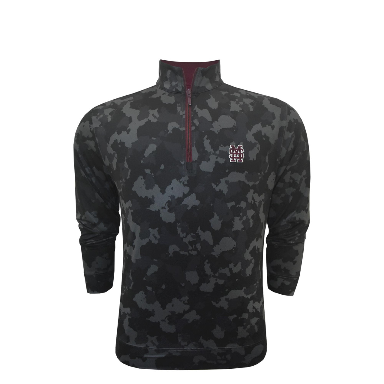 Mississippi State Charcoal Camo Pullover