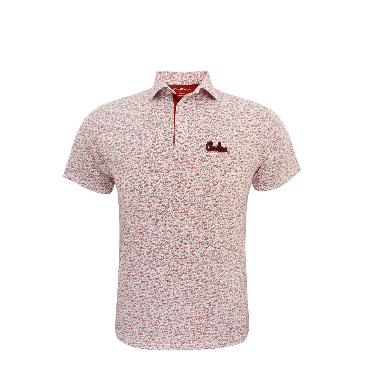 South Carolina Gamecocks Script White Playbook Polo