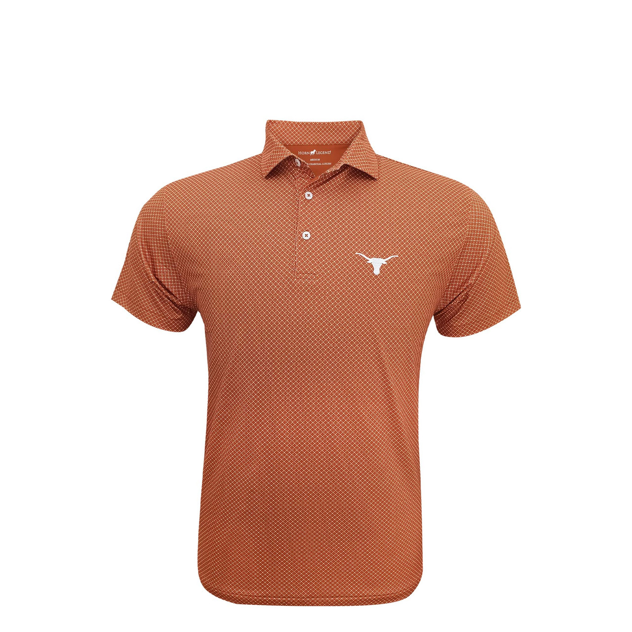 Pedestal dab dne brrrsos着用　polo ロンt s Texas Longhorns Burnt Orange Lisbon Polo