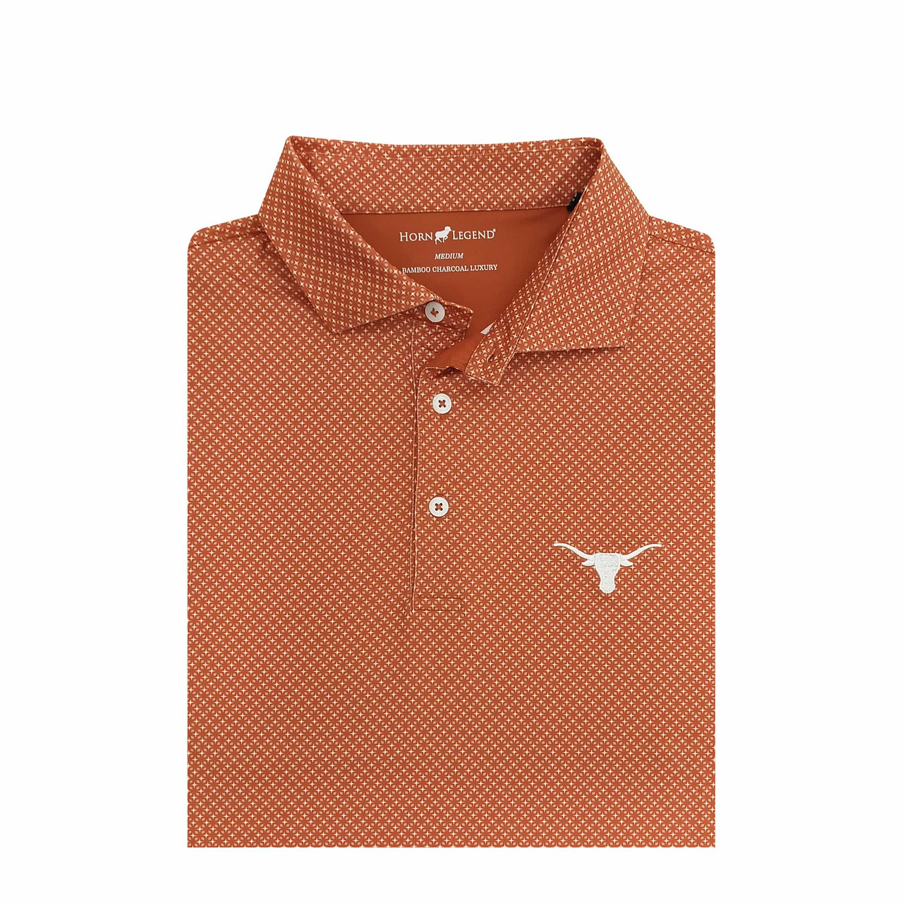 Pedestal dab dne brrrsos着用　polo ロンt s Texas Longhorns Burnt Orange Lisbon Polo