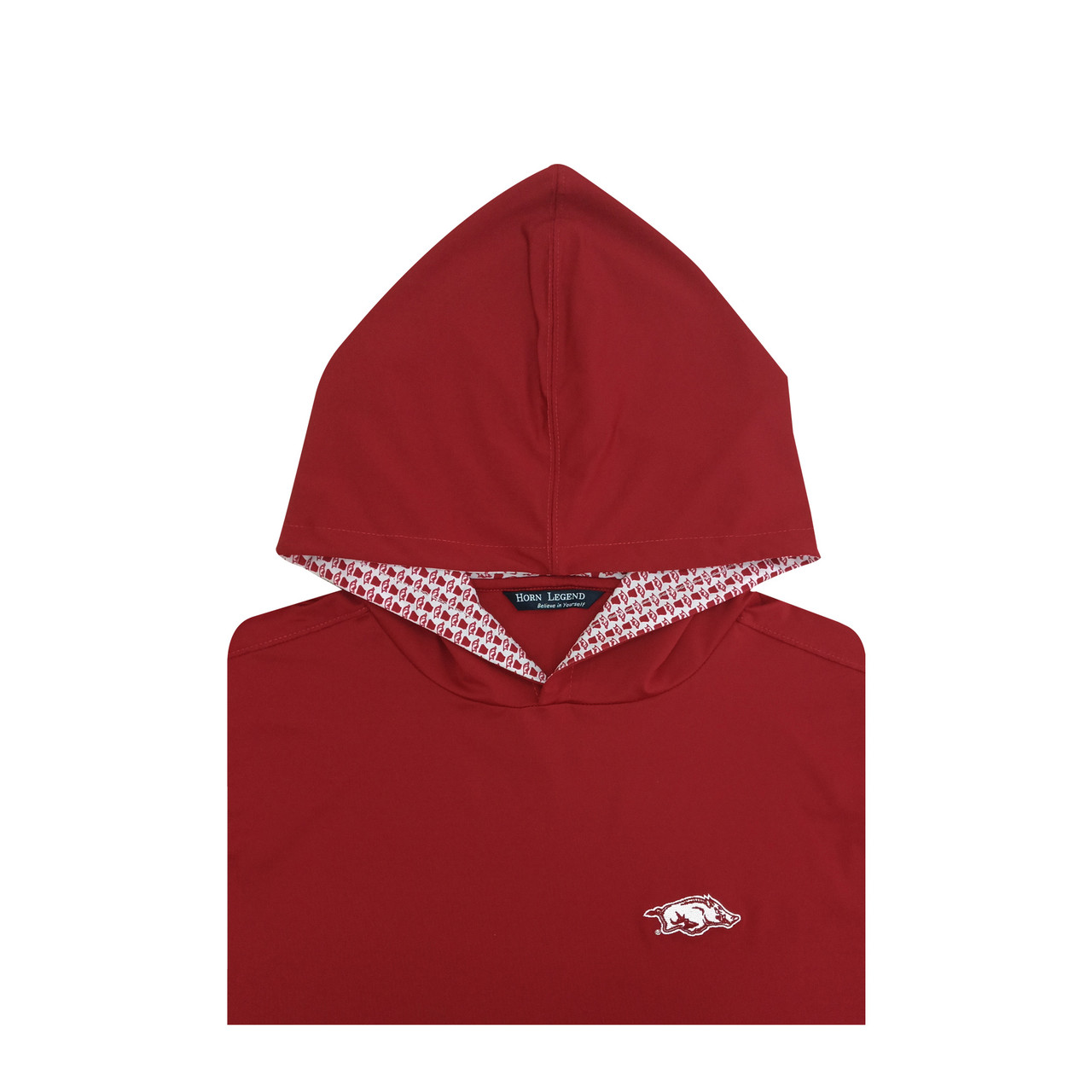 Arkansas Razorbacks Cardinal State and Hog Lined Hoodie