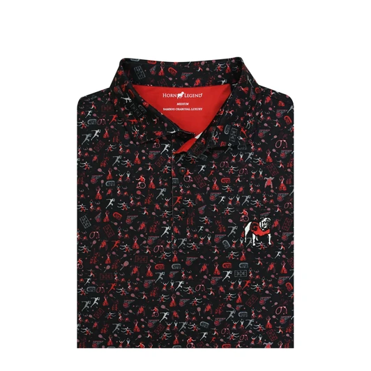Georgia Standing Bulldog Paralympics Polo - Black