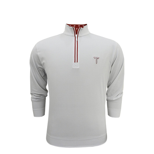 Troy Trojans Custom Trim Shepherd Pullover - White